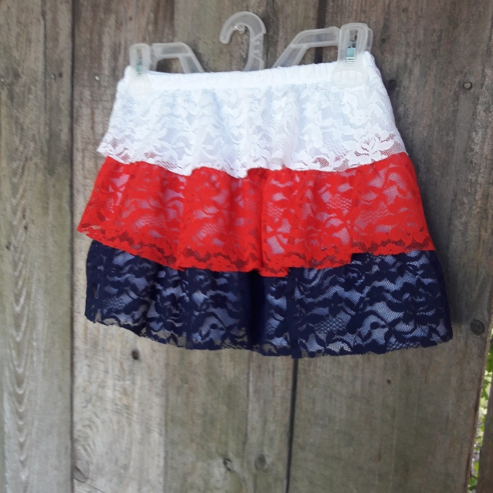 Red, White and Blue skirt